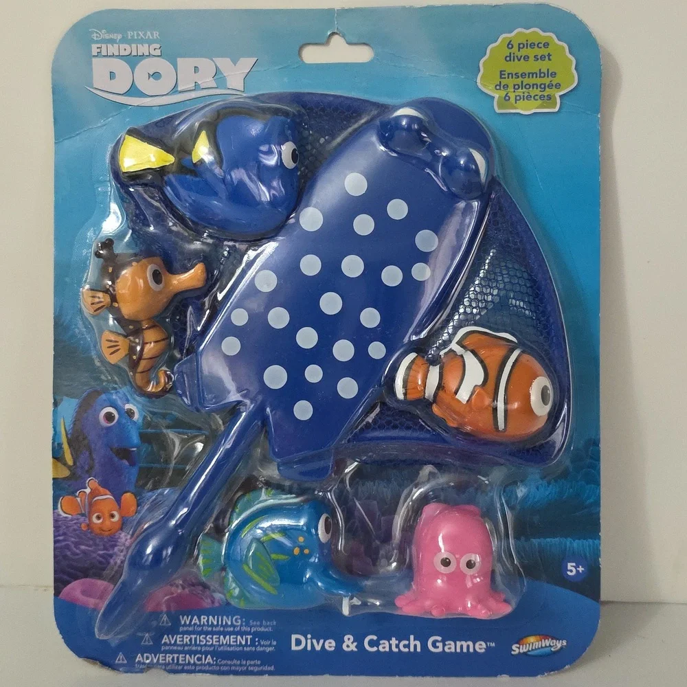Disney Finding Dory Dive & Catch Game - Blue and Orange, New-in-Pack